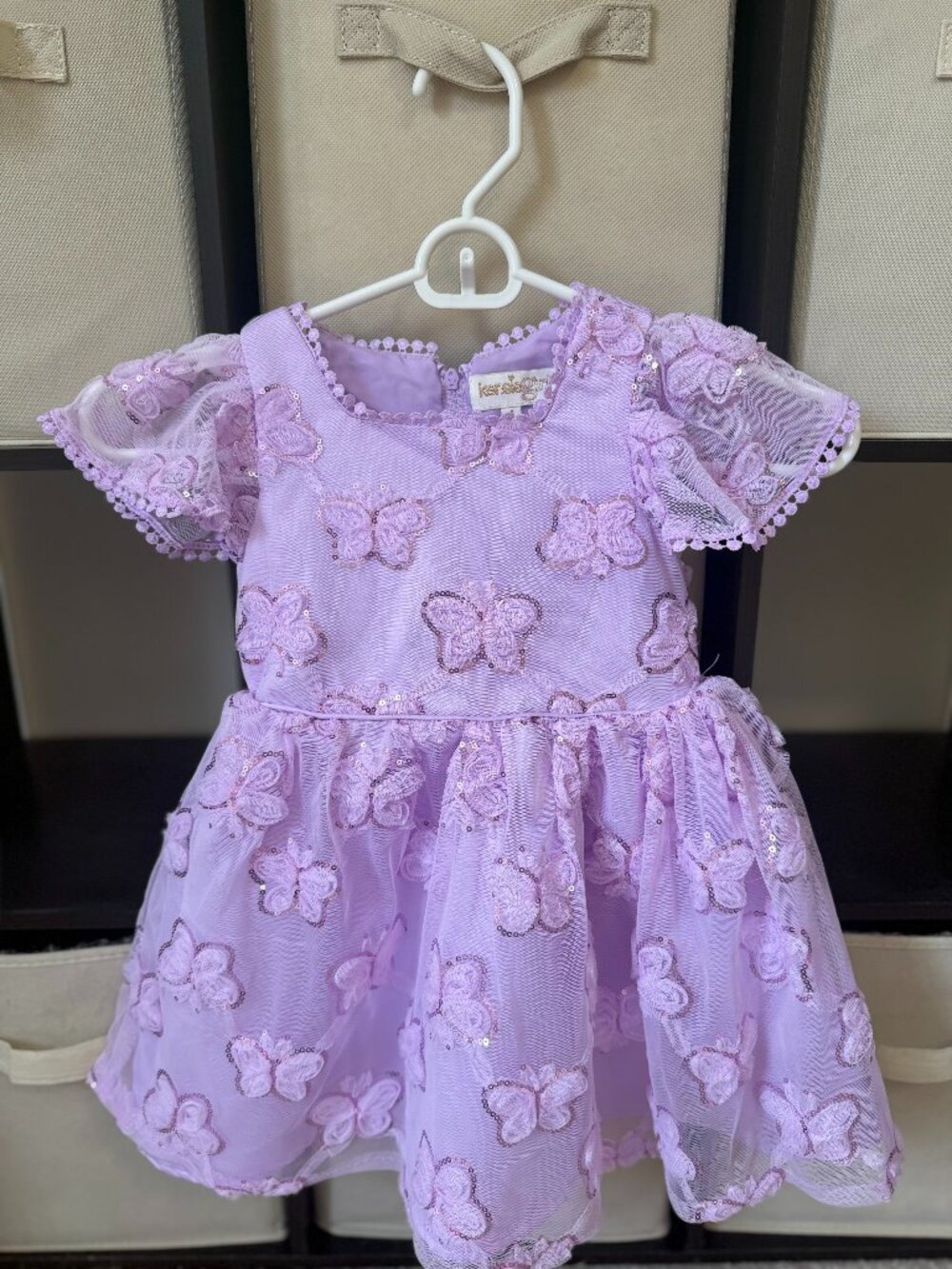 Kensie Girl Lavender Purple Butterly Dress - Size 4